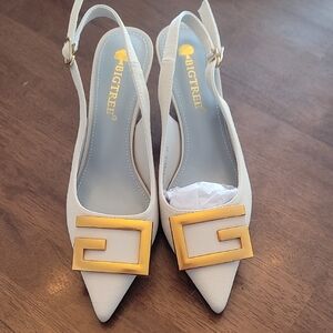 New Bigtree Heels With Gold Accent